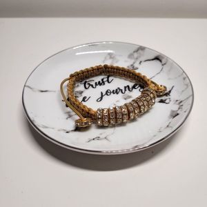 Crystal adjustable bracelet